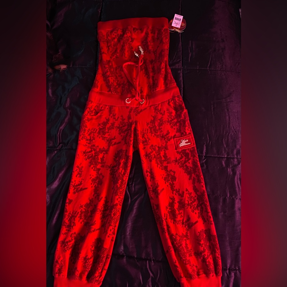 SOLD! Apple Bottoms Red Tube Top Jumper, Size Small NWT